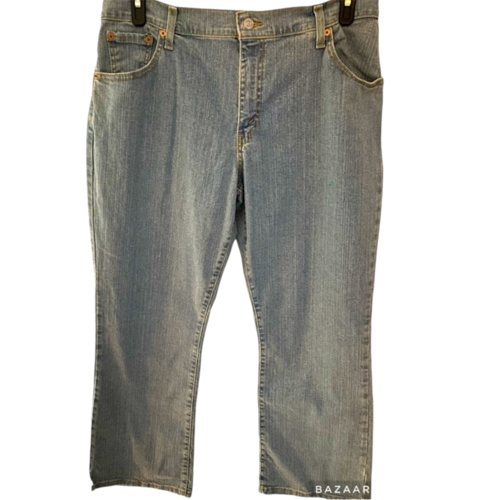 Levis 550jeans Light Wash Denim Relaxed Fit Bootcut Sz 14 Classic